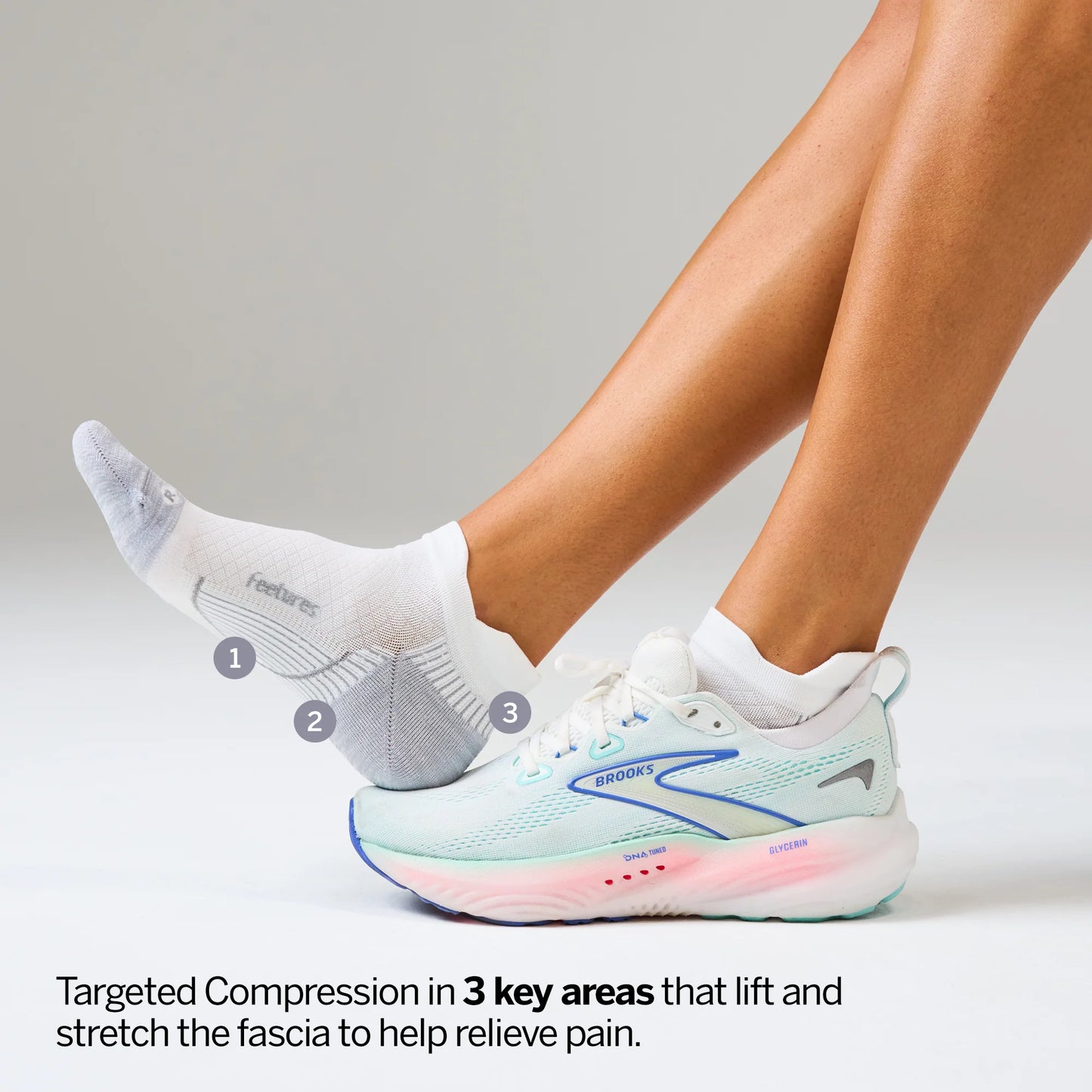 Plantar Fasciitis Relief Sock Light Cushion Tab 6 Pack