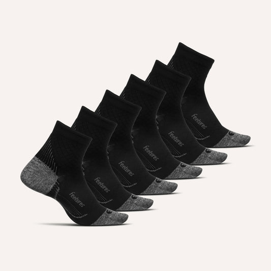 Plantar Fasciitis Relief Sock Light Cushion Quarter 6 Pack