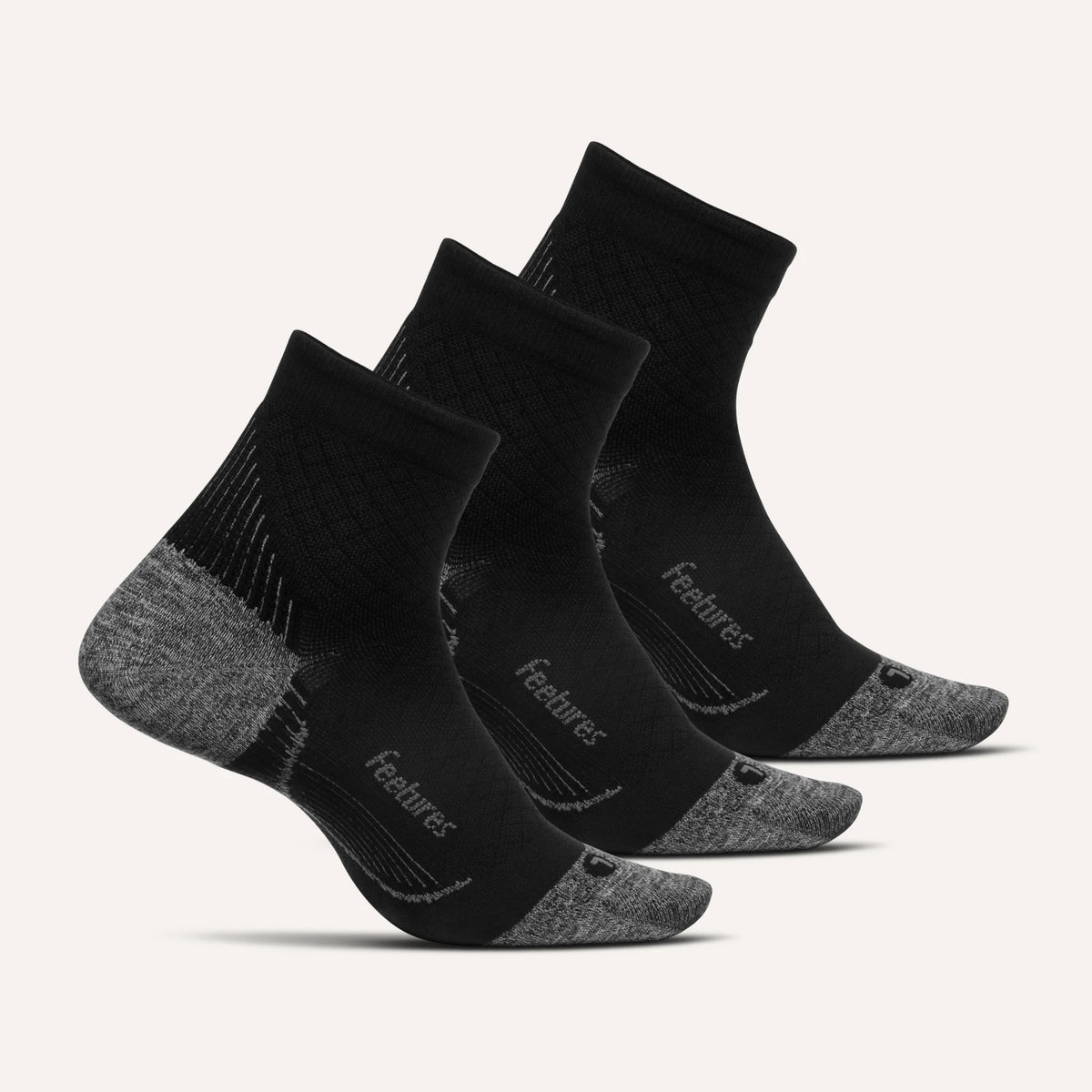 Plantar Fasciitis Relief Sock Ultra Light Quarter 3 Pack