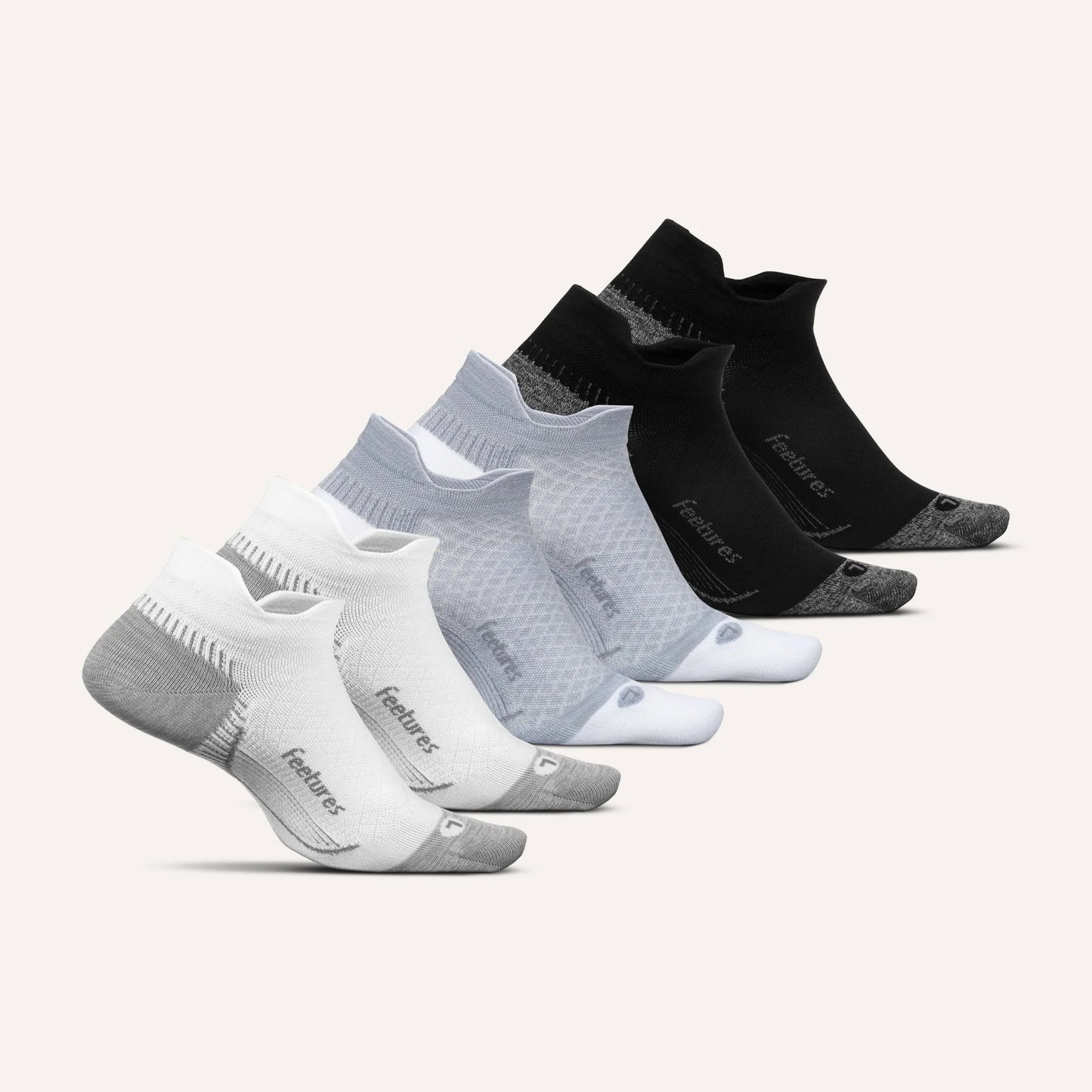 Plantar Fasciitis Relief Sock Light Cushion Tab 6 Pack
