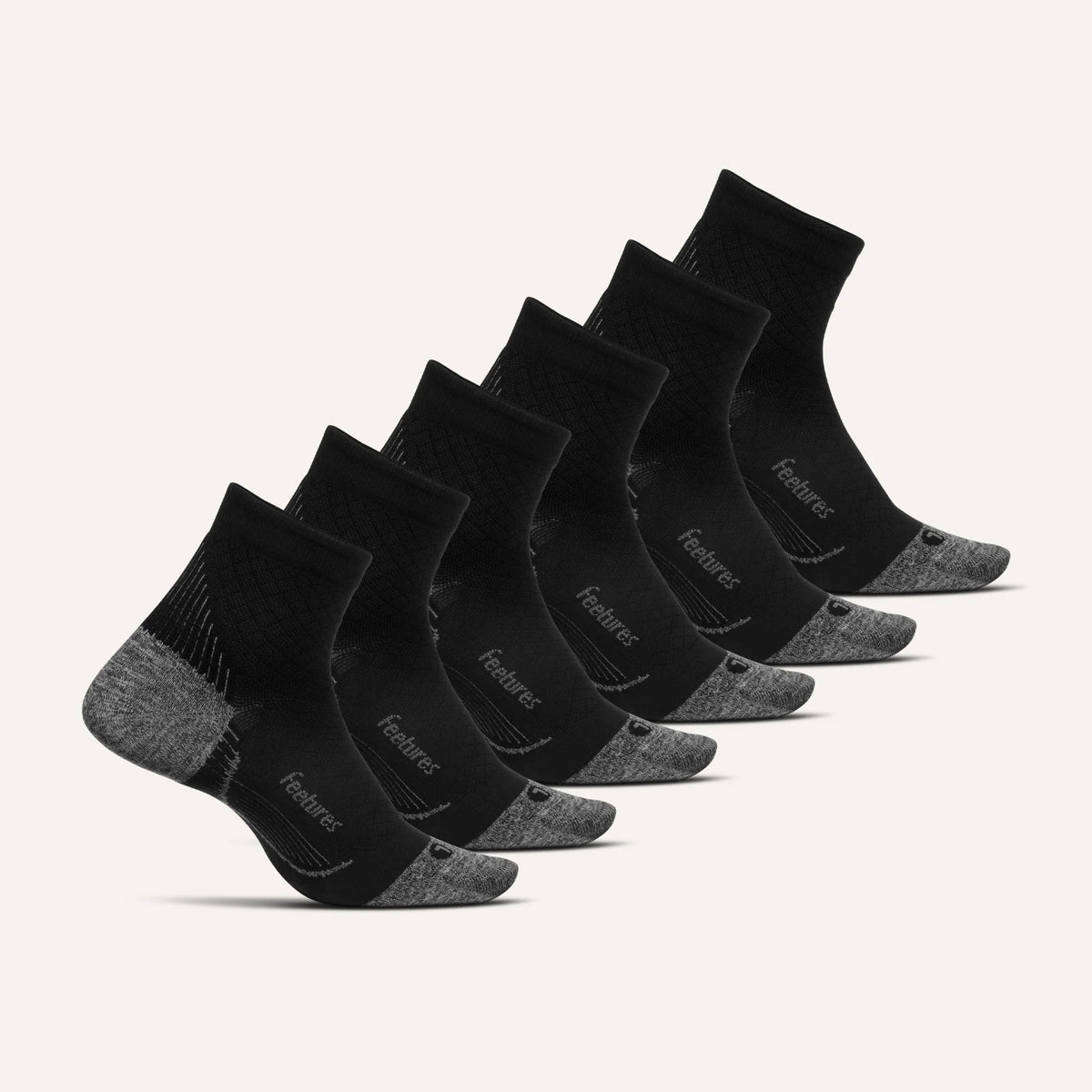 Plantar Fasciitis Relief Sock Ultra Light Quarter 6 Pack